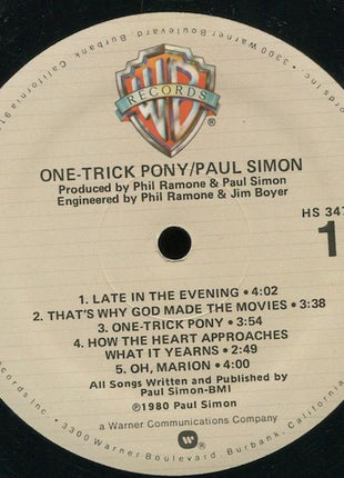 Paul Simon : One-Trick Pony (LP, Album, Spe)