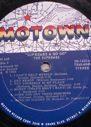 The Supremes : A' Go-Go (LP, Album, Roc)