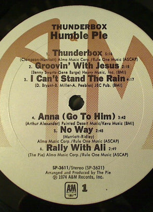 Humble Pie : Thunderbox (LP, Album, Cen)