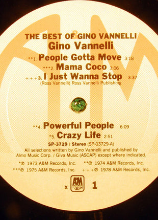 Gino Vannelli : The Best Of Gino Vannelli (LP, Comp, X -)