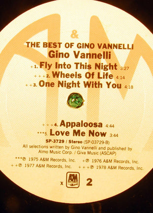 Gino Vannelli : The Best Of Gino Vannelli (LP, Comp, X -)