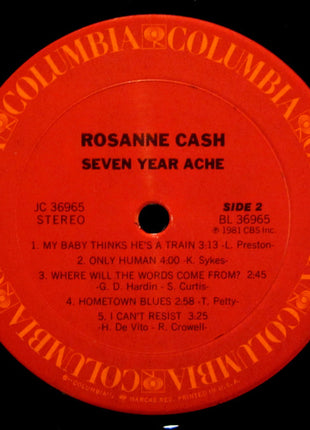 Rosanne Cash : Seven Year Ache (LP, Album, Pit)