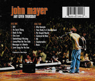 John Mayer : Any Given Thursday (2xCD, Album, DAD)