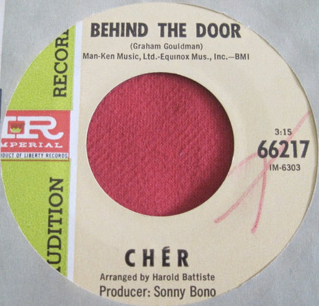 Cher : Behind The Door / Magic In The Air (7", Single, Promo)