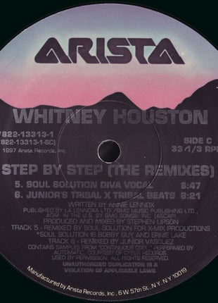 Whitney Houston : Step By Step (The Remixes) (2x12")