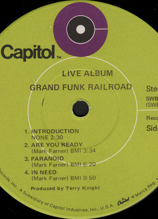Grand Funk Railroad : Live Album (2xLP, Album, Win)