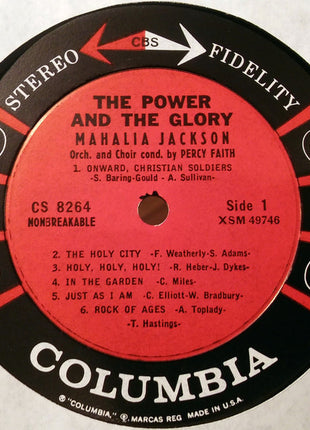 Mahalia Jackson With Orchestra And Choir Conducted By Percy Faith : The Power And The Glory (LP, Album, Pit)