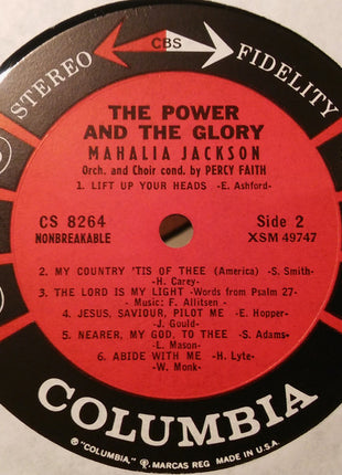 Mahalia Jackson With Orchestra And Choir Conducted By Percy Faith : The Power And The Glory (LP, Album, Pit)