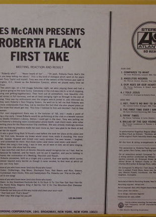 Roberta Flack : First Take (LP, Album, Club, CRC)