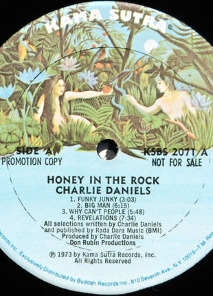 Charlie Daniels : Honey In The Rock (LP, Album, Promo, Gat)
