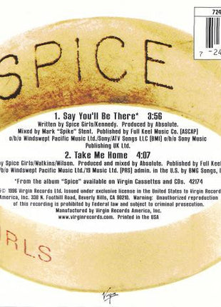 Spice Girls : Say You'll Be There (CD, Single)