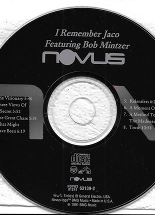 Bob Mintzer, Michael Formanek, Jeff Andrews, Peter Erskine : I Remember Jaco (CD, Album)