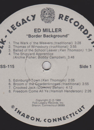 Ed Miller (10) : Border Background (LP)