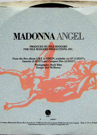 Madonna : Angel (7", Single, Spe)