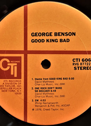 George Benson : Good King Bad (LP, Album, Gat)