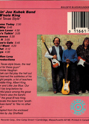 The Smokin' Joe Kubek Band Featuring Bnois King : Steppin' Out Texas Style (CD, Album)