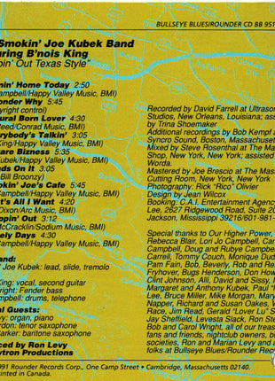 The Smokin' Joe Kubek Band Featuring Bnois King : Steppin' Out Texas Style (CD, Album)