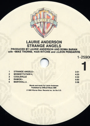Laurie Anderson : Strange Angels (LP, Album)
