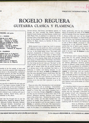 Rogelio Reguera : Guitarra Clasica Y Flamenca (LP)