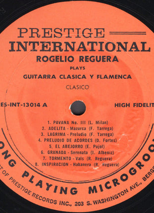 Rogelio Reguera : Guitarra Clasica Y Flamenca (LP)