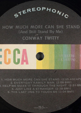 Conway Twitty : How Much More Can She Stand (LP, Album, Club, Jac)