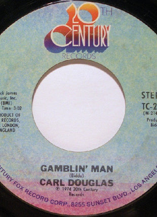 Carl Douglas : Kung Fu Fighting / Gamblin' Man (7", Single, Styrene, Pit)