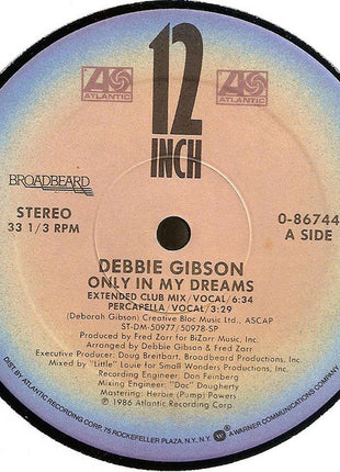 Debbie Gibson : Only In My Dreams (12", Single)