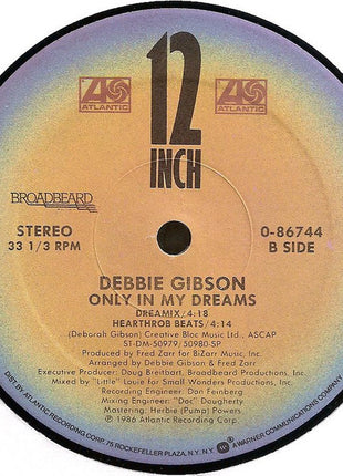 Debbie Gibson : Only In My Dreams (12", Single)