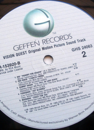 Various : Vision Quest (Original Motion Picture Sound Track) (LP, Album, Club, Ind)