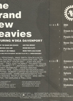 The Brand New Heavies Featuring N'Dea Davenport : The Brand New Heavies (Cass, Album, SR,)