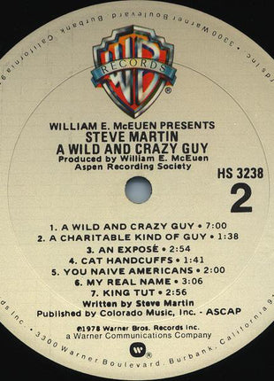 Steve Martin (2) : A Wild And Crazy Guy (LP, Album, Gol)