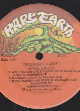 Rare Earth : Midnight Lady (LP, Album, Mon)