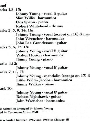 Johnny Young (3) : Johnny Young And His Friends (CD, Album, RE)