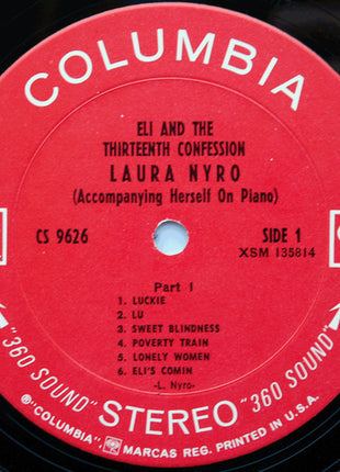 Laura Nyro : Eli And The Thirteenth Confession (LP, Album, Pit)