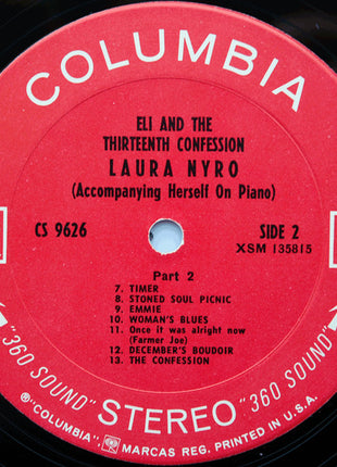 Laura Nyro : Eli And The Thirteenth Confession (LP, Album, Pit)