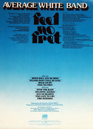 Average White Band : Feel No Fret (LP, Album, MO )