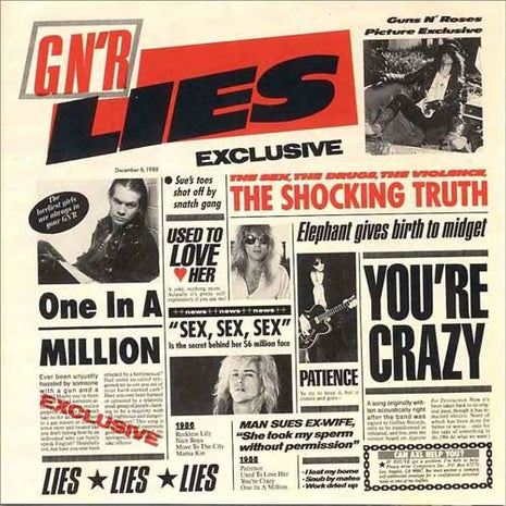Guns N' Roses : G N' R Lies (LP, Album, Club, CH)