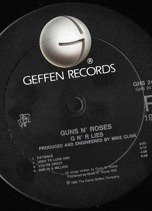 Guns N' Roses : G N' R Lies (LP, Album, Club, CH)