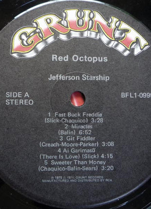 Jefferson Starship : Red Octopus (LP, Album, Ind)