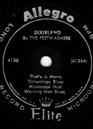 The Feetwarmers : Dixieland Blues (10", Album)