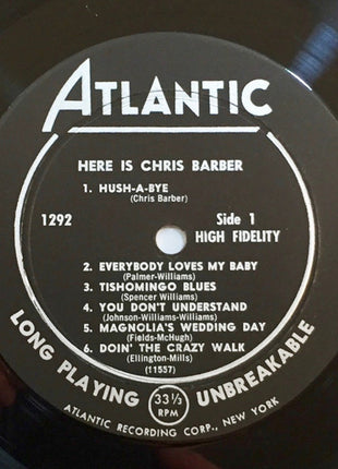 Chris Barber : Here Is Chris Barber (LP, Album, Mono)