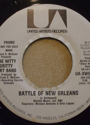 Nitty Gritty Dirt Band : Battle Of New Orleans (7", Mono, Promo)