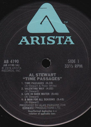 Al Stewart : Time Passages (LP, Album, San)