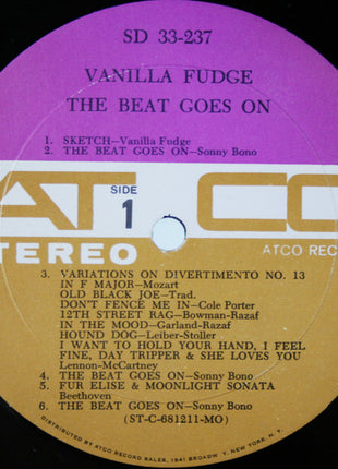 Vanilla Fudge : The Beat Goes On (LP, Album, Gat)