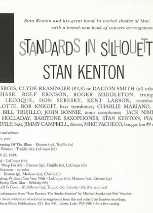 Stan Kenton : Standards In Silhouette (CD, Album, RE, RM)