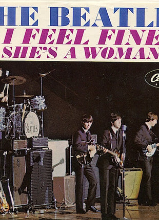 The Beatles : I Feel Fine / She's A Woman (7", Single)