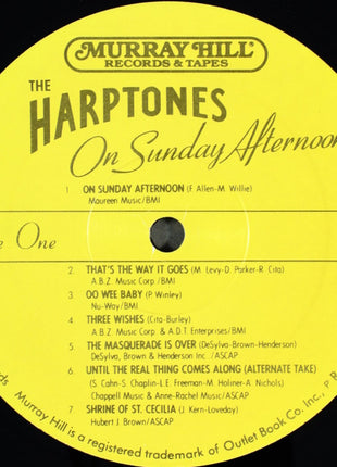 The Harptones : On Sunday Afternoon: The Goldner Recordings 1956-57 (LP, Comp)