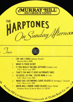 The Harptones : On Sunday Afternoon: The Goldner Recordings 1956-57 (LP, Comp)