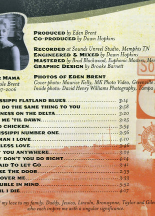 Eden Brent : Mississippi Number One (CD, Album)