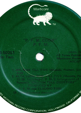 P.F.M.* : Cook (LP, Album)